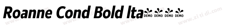Roanne Cond Bold lta字体转换